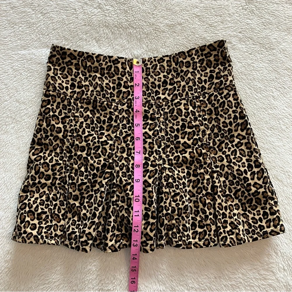 NWT Gymboree Girls Glamour Kitty Holiday 07 Skirt Skort Velvet Leopard Print 10